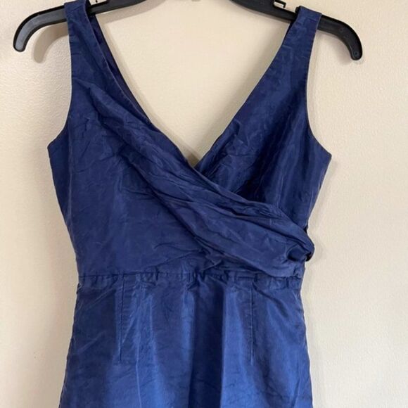 J. Crew size 0 navy sleeveless dress - Picture 2 of 6